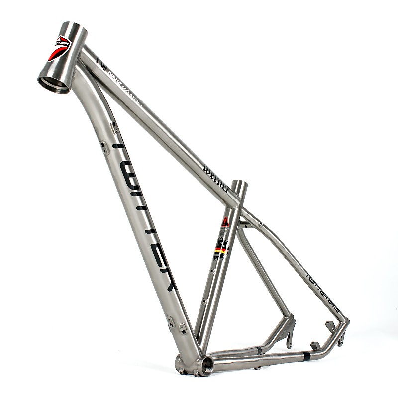 China Made Titanium Alloy Mountain Bike Frame With Bb68mm Threaded