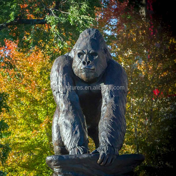 large resin gorilla statue