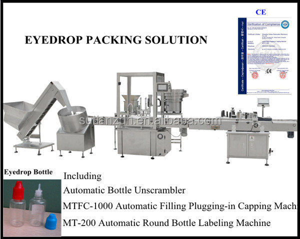 自動液体ボトルeyerdropプラグ充填キャッピングラベリングマシン上海メーカー問屋・仕入れ・卸・卸売り
