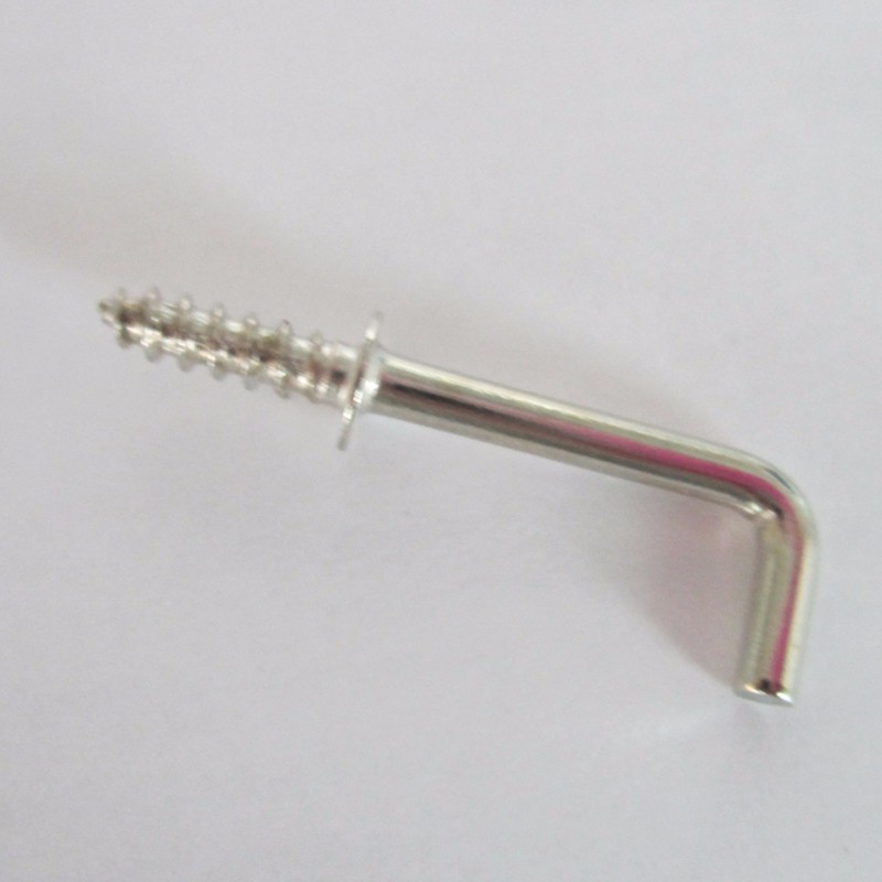 26mm Metal L Shaped Screw Hook With Golden Color For Wholesale Buy