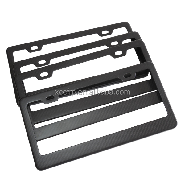100% 3K Carbon Fiber Car License Plate Frame Holder