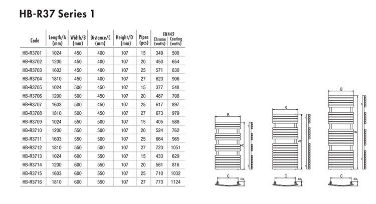 wall mounted heated towel drying racks