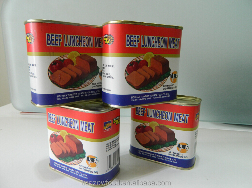 Canned Beef Luncheon Meat 340g (rectangular tin)