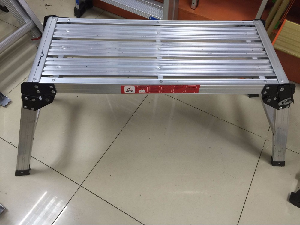 Aluminum Platform Car Wash Step Stool Folding Work Platform Step Ladder