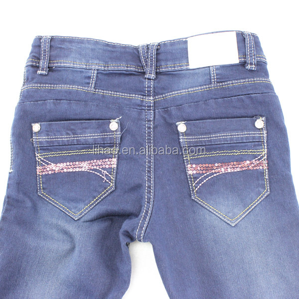 2015綿のジーンズのズボンの赤ん坊長い女の子のデニムのズボンの女の子のためのジーンズ仕入れ・メーカー・工場