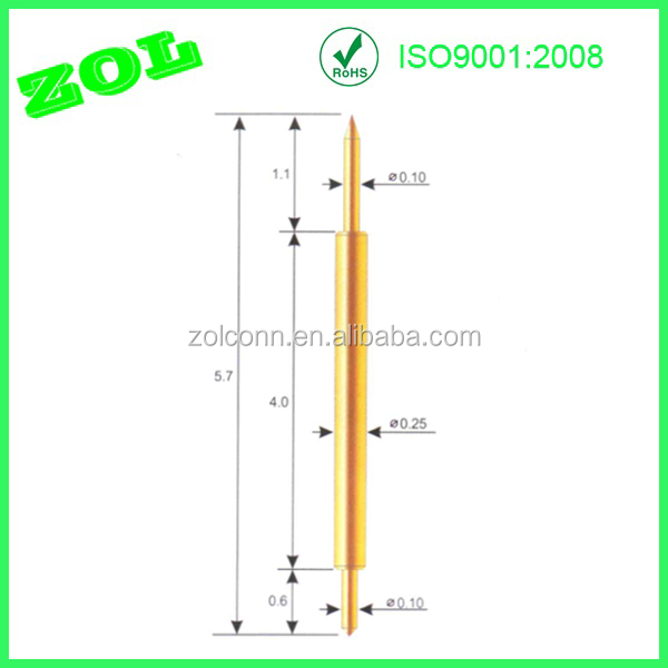 長さは直径0.255.7ミリメートルプローブポゴピンコネクタミリメートル仕入れ・メーカー・工場