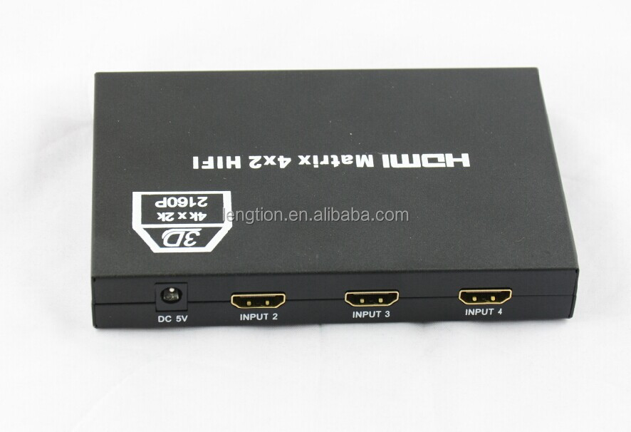 4x2の- ハイファイhdmi4x2のバージョン1.3の認証のためのフルhd1080p3dとサポート問屋・仕入れ・卸・卸売り