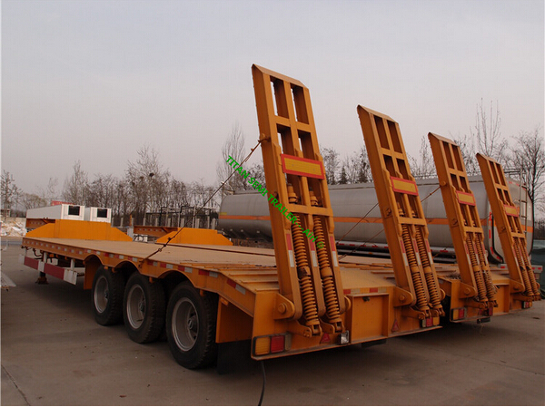 Size optional 3 axles low bed semi traielr/4 axles lowbed trailer/60ton lowbed trailer for sale