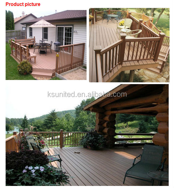 WPC decking outside