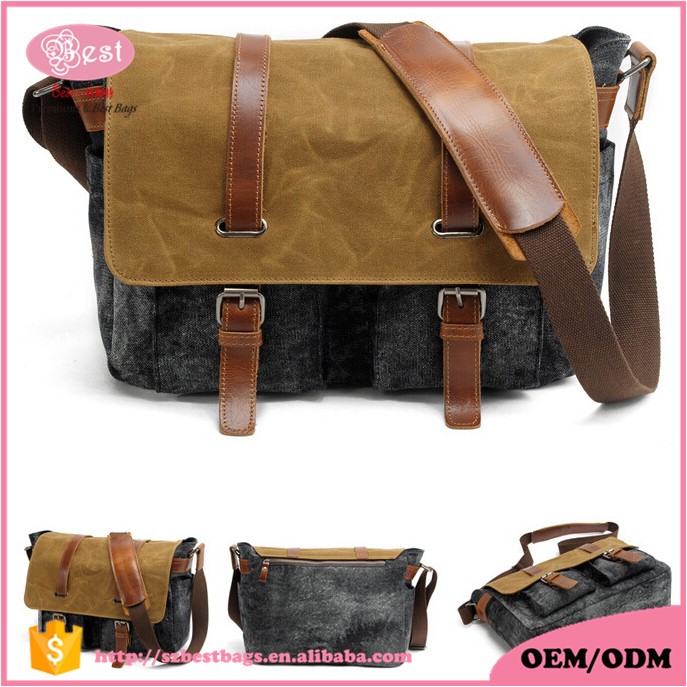 waterproof leather messenger bag