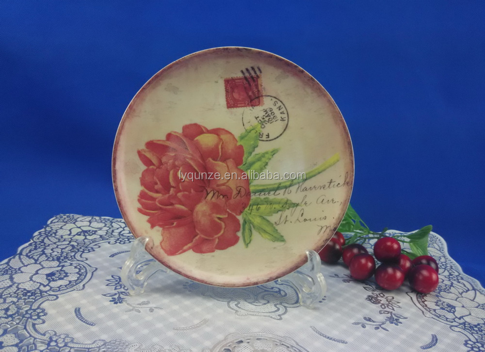 Ceramic Decorative Hanging Wall Plates Wholesale / Decorative Porcelain