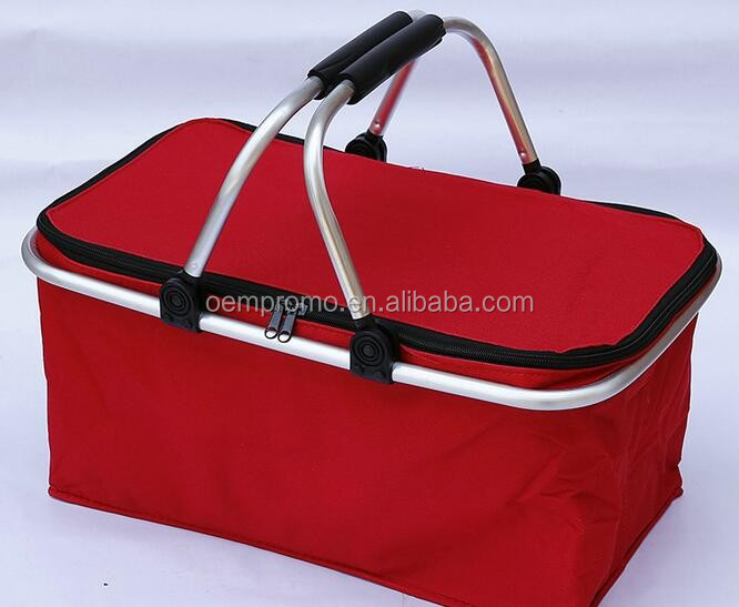 OEMPROMO Environmental 600D Durable Foldable Shopping Basket/ Shopping Cart