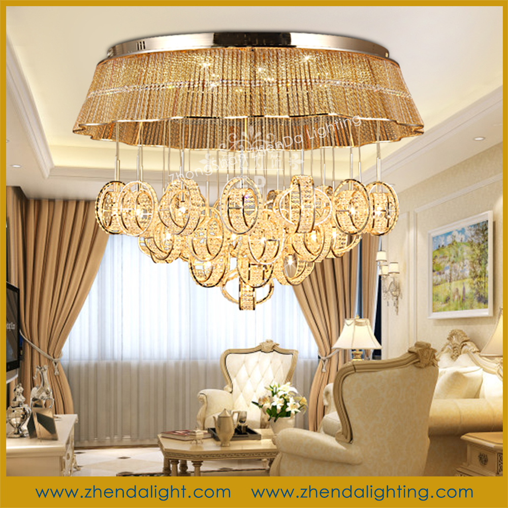 Prachtige k9 kristal plafond kroonluchters plafondlamp kristal& ...