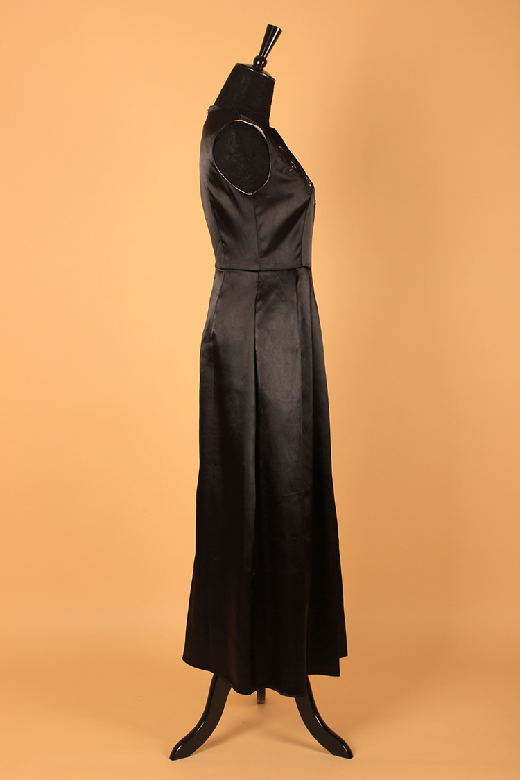 新しい到着のセクシーな卸売品質2015魚尾滑走路silm中空アウトスタイル重い刺繍ノースリーブのドレス女性のための仕入れ・メーカー・工場