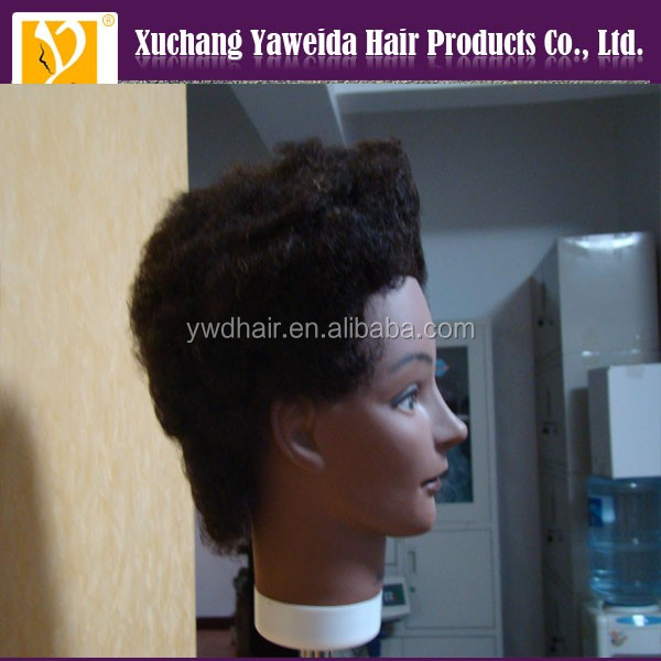 100%人毛卸売トップqualityafroトレーニングマネキンヘッドアフリカアメリカマネキンヘッド用ヘア学校仕入れ・メーカー・工場