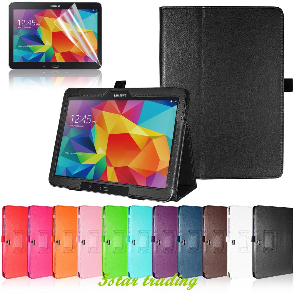 New Arrival For Samsung Galaxy Tab 4 10.1" SM T530NU Tablet Folio Stand
