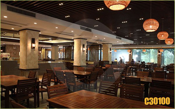 Restaurant Wpc Timber Tubes And Modern Design Indoor Decorative Ceiling Beams Buy Decorative Ceiling Beams Indoor Decorative Ceiling Beams Modern