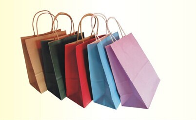 カスタマイズされたカラフルなクラフト紙の袋、 ショッピング紙袋、 クラフト紙袋問屋・仕入れ・卸・卸売り