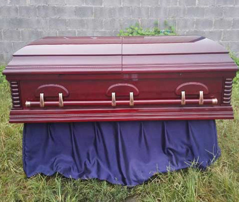 Mahogang材料から輸入米国高級木製葬儀棺棺仕入れ・メーカー・工場