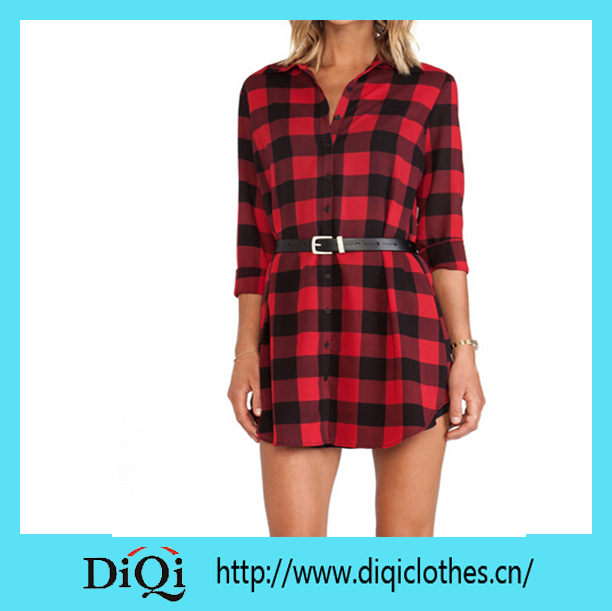 long check shirt dress