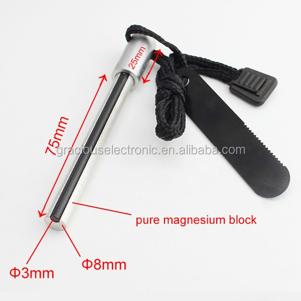 Magnesium Fire Rod Combine With Ferrocerium Firesteel Flint Buy