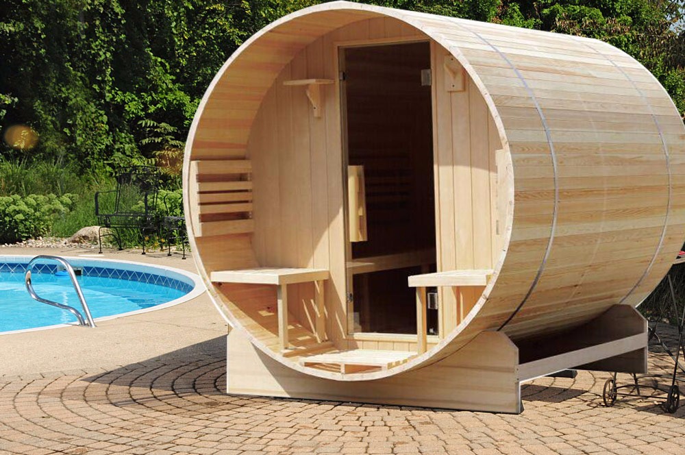 4 Person Traditional Round Barrel Sauna For Sale Buy Barrel Sauna