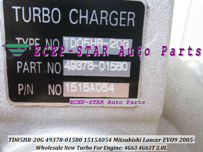 TD05HR TD05HR-20G 49378-01580 1515A054 Turbo Turbine Turbocharger fit For Mitsubishi Lancer EVO EVO9 2005- 4G63 4G63T 2.0L (9)