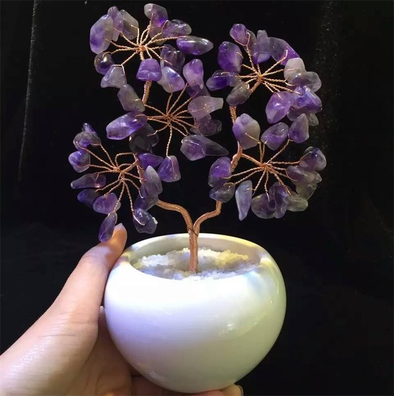 Wholesale Beautiful Crystal Gifts Home Made Crystal Beads Tree