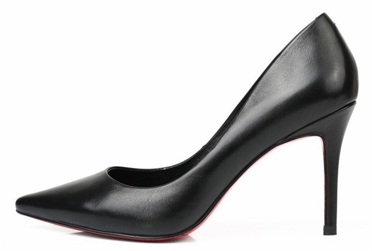 新しいデザイン2015牛革レザーの女性はハイヒールの靴、 オフィスの女性のポンプ仕入れ・メーカー・工場