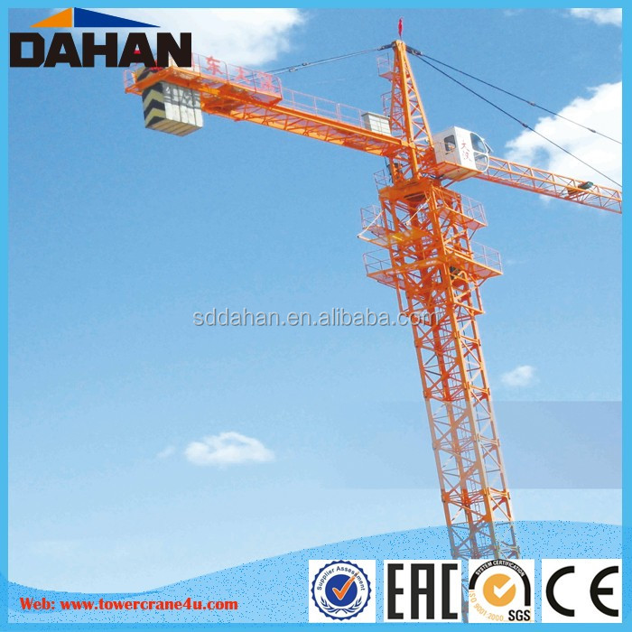 Dahan QTZ63 (5013) topkitタワークレーンブーム長さ50メートルで仕様と良いharge仕入れ・メーカー・工場