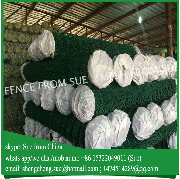 PVC coated chain link mesh fence factory