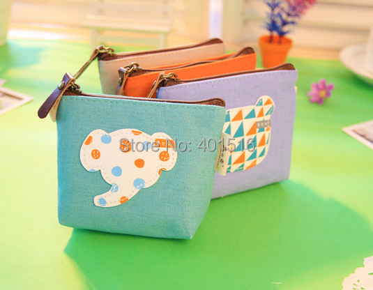 2014 New Korea Style PU Square Cute Forest Rally Purse / Coin Bag /