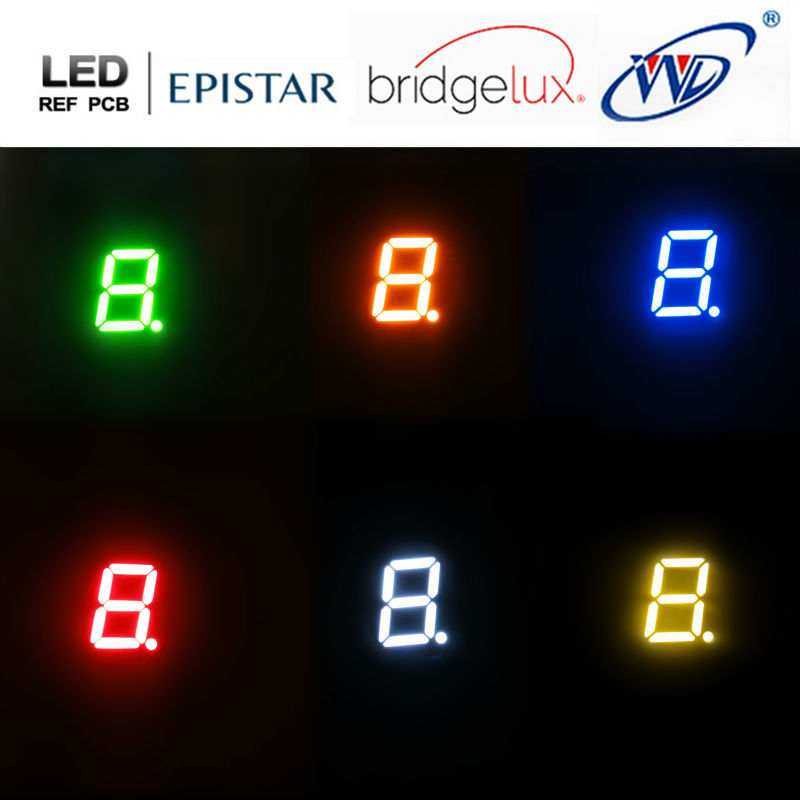 new design 0.39 0.56 inch 2 single 1 digit led smd 7-segment display led
