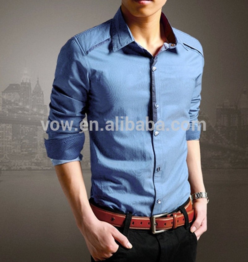 新しいデザイン中国卸売ファッションドレスシャツのための男性仕入れ・メーカー・工場