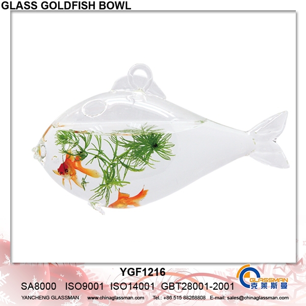 decorative hanging glass goldfish bowl ygf1207b