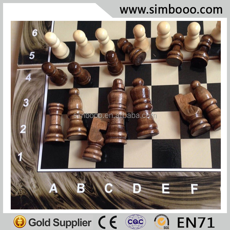 古典的な木製チェスゲームのセットバックギャモンチェッカーチェスゲーム二人対戦仕入れ・メーカー・工場