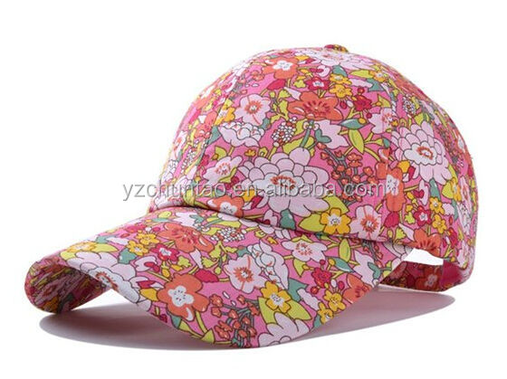 bsciの監査夏の花のプリント女性のための野球帽の模様の印刷されたカスタム野球帽問屋・仕入れ・卸・卸売り