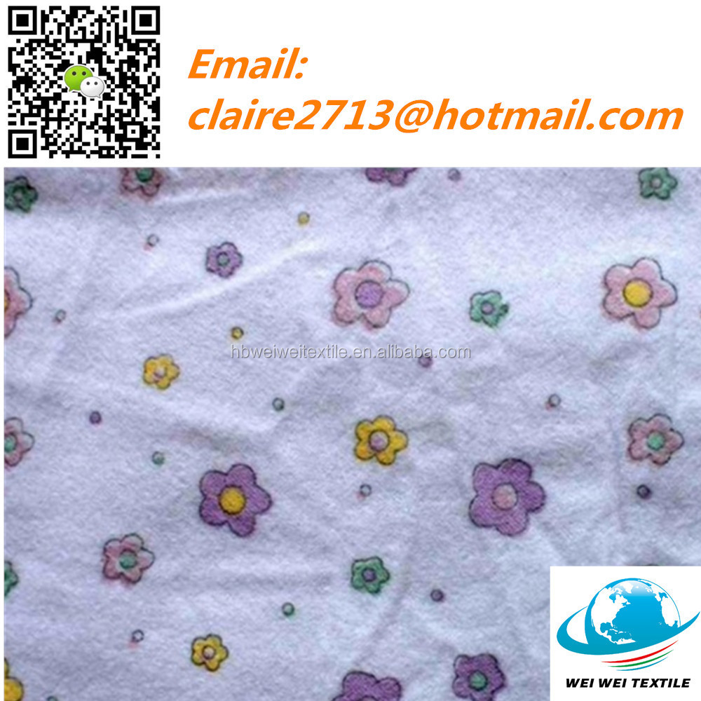 cheap promotional cotton fabric flannel for kids