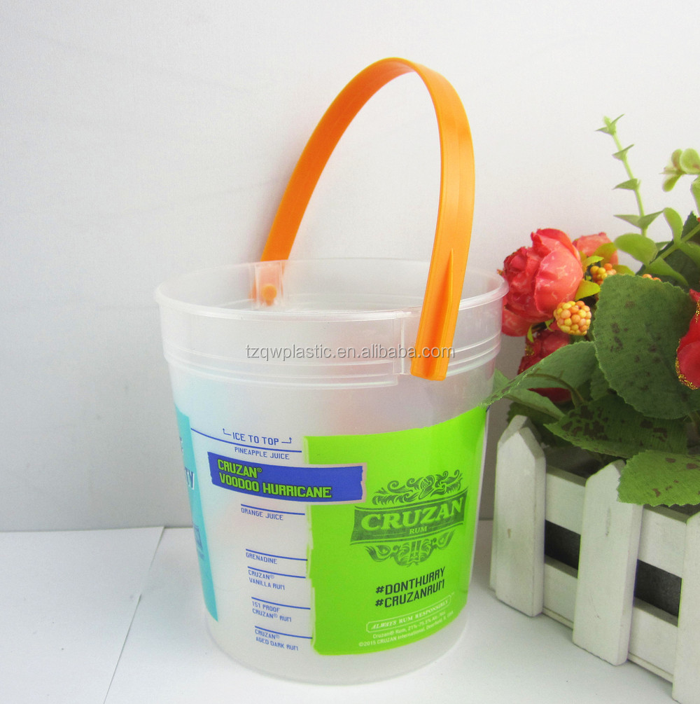 Cruzan Rum Plastic Bucket Punches With Handle Buy Rum Bucket,Cruzan