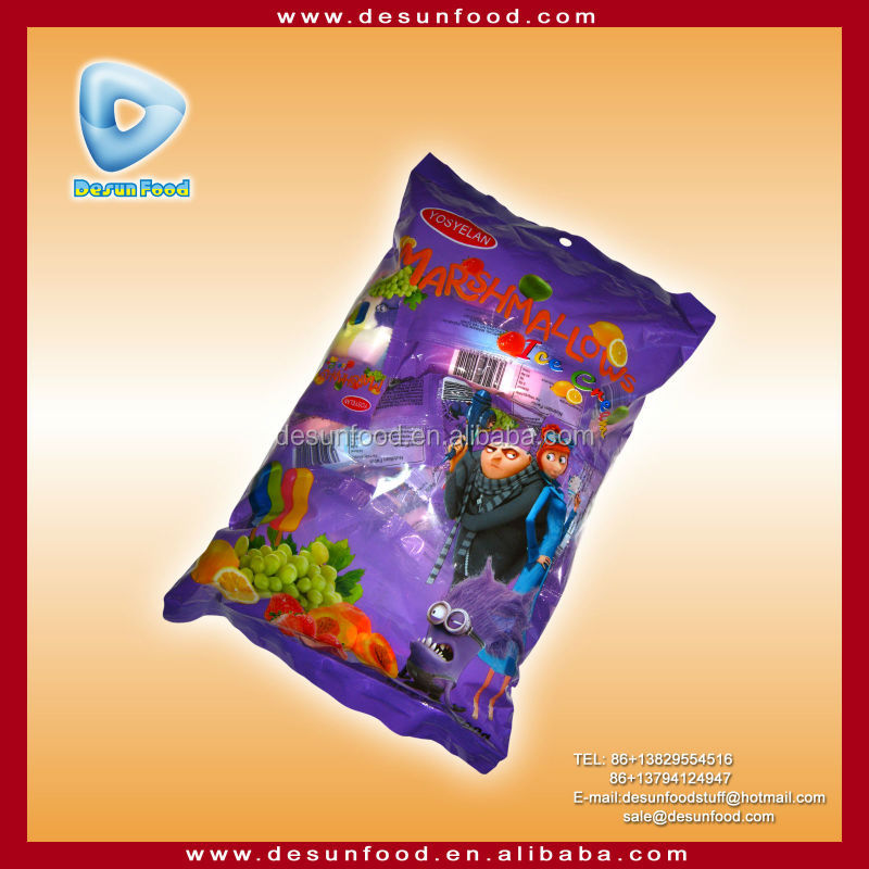 New item 4 colours ice cream stick marshmallow