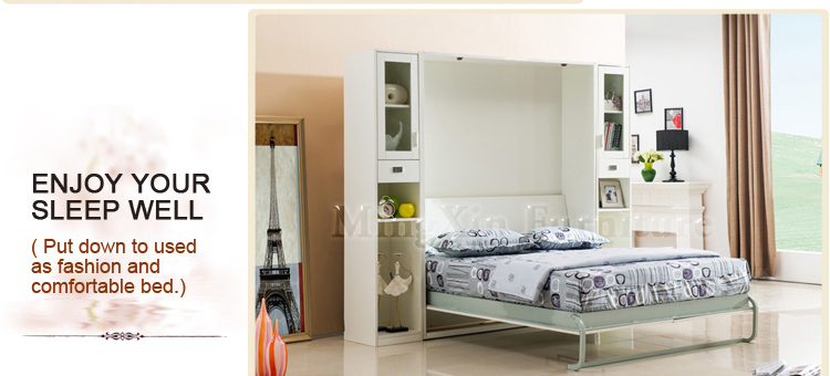 2014年新しい設計熱い販売の人気の壁のベッド収納式ベッド仕入れ・メーカー・工場