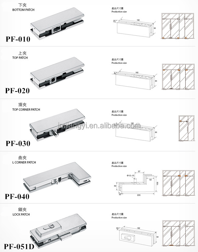 Dorma Patch Fitting Details