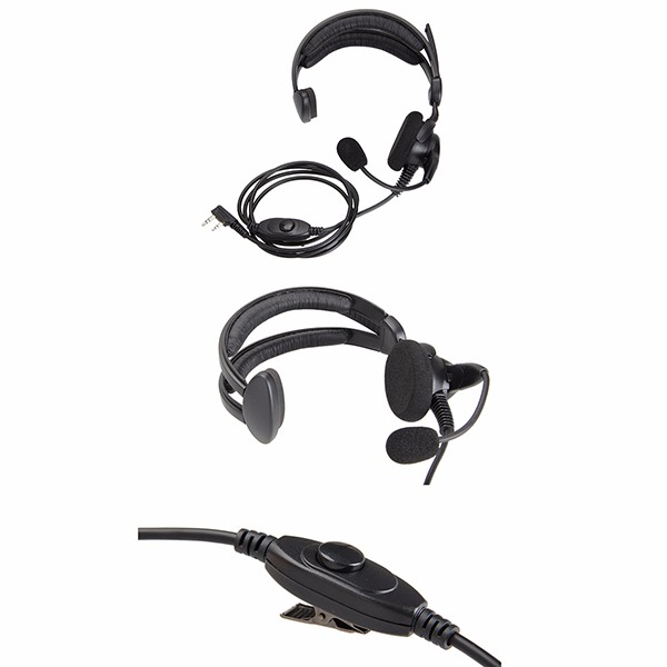 Quality assurance microphone earphone walkie talkie noise cancelling headphone