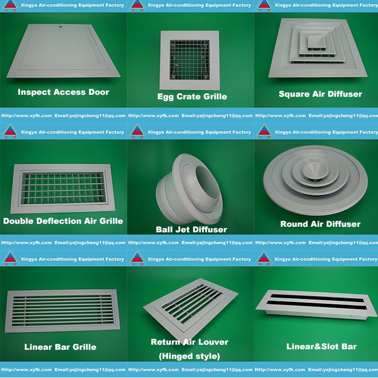 Air Vent Valve Circular Diffuser With Damper Round Air Vent Diffuser