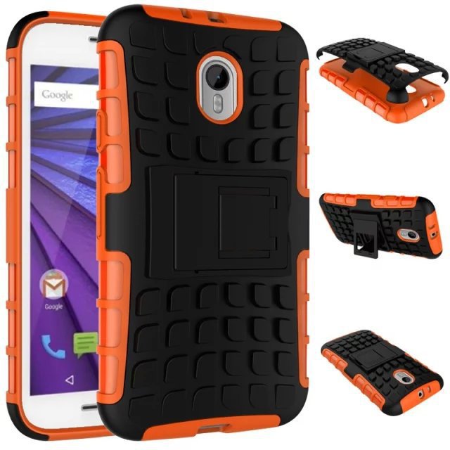 シリコーン+pc2イン1スタンド機能バックカバー電話motorolaモトg3用ケース仕入れ・メーカー・工場