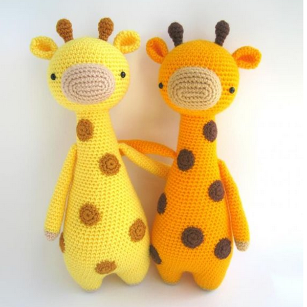 Padr?es Amigurumi. Alto girafa com pontos padrao ittle ...