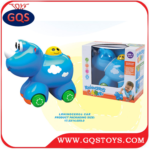 Baby Toy Battery Operated Plastic Musical Little Rhinoceros Car Buy