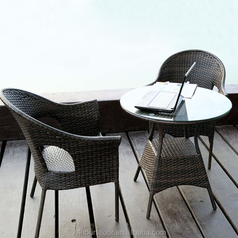 Caffeeパティオガラスソファセット/テーブルと椅子防水籐pe籐ガーデンレジャー屋内または屋外家具仕入れ・メーカー・工場