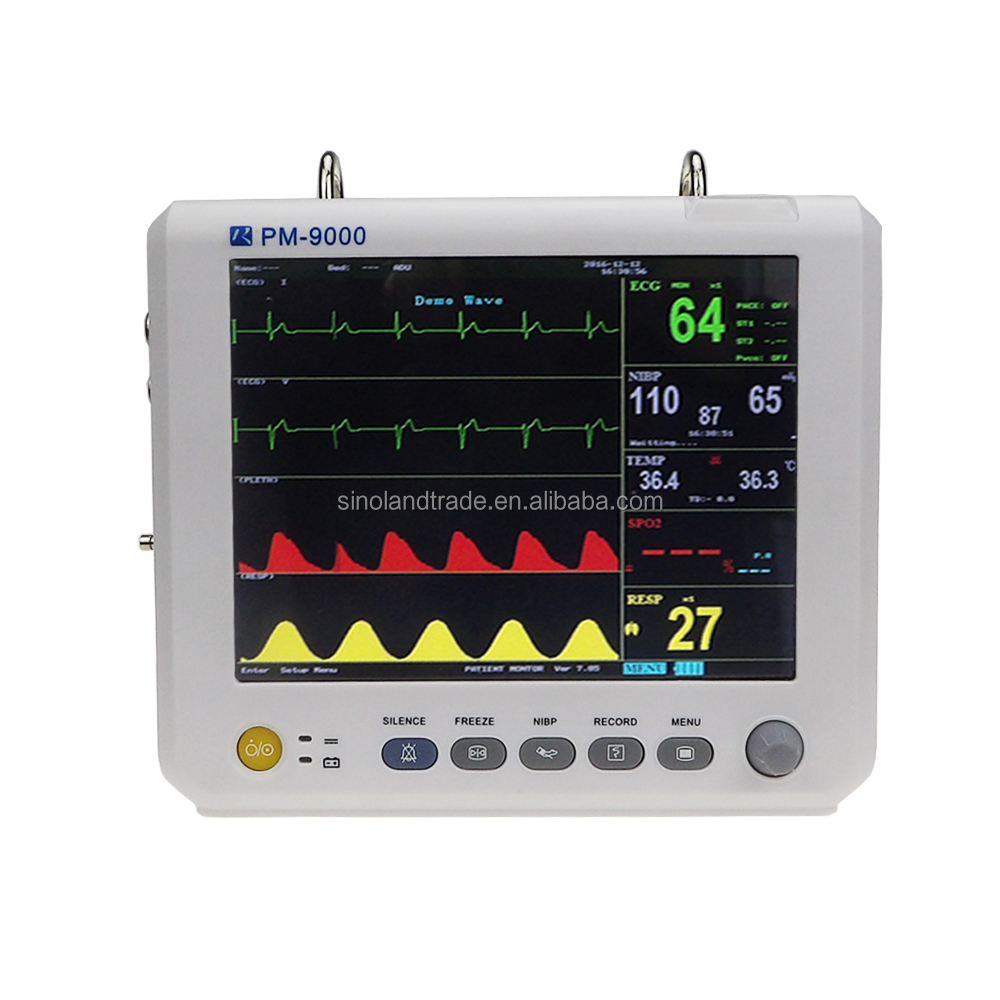 8" Portable Icu Patient Monitor - Buy Portable Patient Monitor,Ecg ...