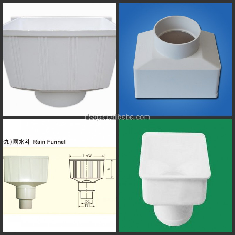 Upvc Material High Quality Square Funnel Drainage Pvc Pipe Fittings